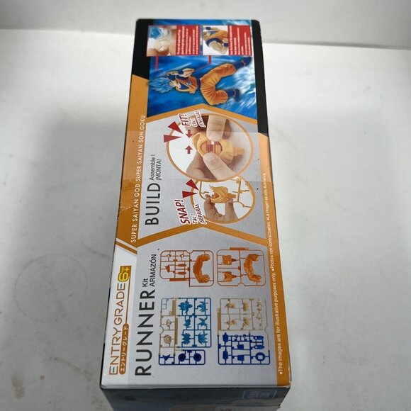 Bandai Hobby Dragon Ball Z Super Saiyan God SSGSS Son Goku Entry Grade Model Kit - Picture 5 of 6